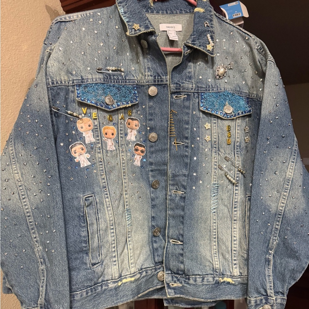 Backstreet Boys Custom bling denim Jean Jacket